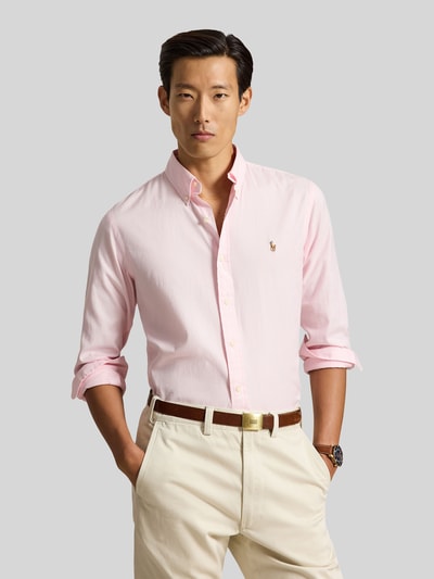 Polo Ralph Lauren Vrijetijdsoverhemd met geborduurd logo Felroze - 4