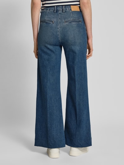 Stefanel Wide Leg Jeans mit Eingrifftaschen Blau 5