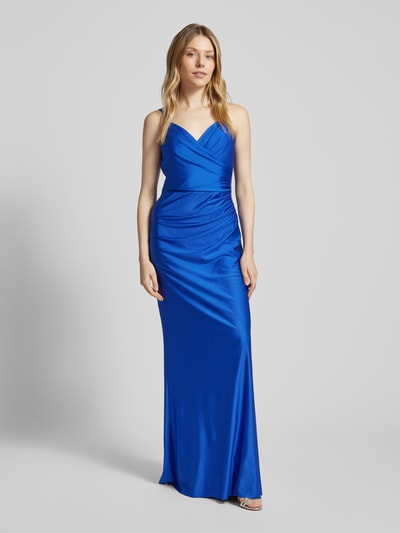 TROYDEN COLLECTION Abendkleid mit seitlicher Raffung Royal 1