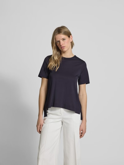 Joseph T-Shirt mit geripptem Rundhalsausschnitt Marine 4