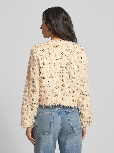 Rich & Royal Blazer mit Paillettenbesatz Ecru 5