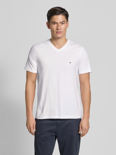 Tommy Hilfiger Regular Fit T-Shirt aus reiner Baumwolle Weiss 4