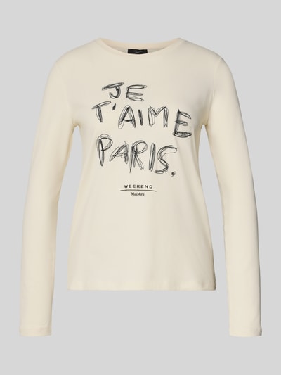 Weekend Max Mara Regular fit shirt met lange mouwen van katoenmix, model 'RENOIR' Ecru - 2