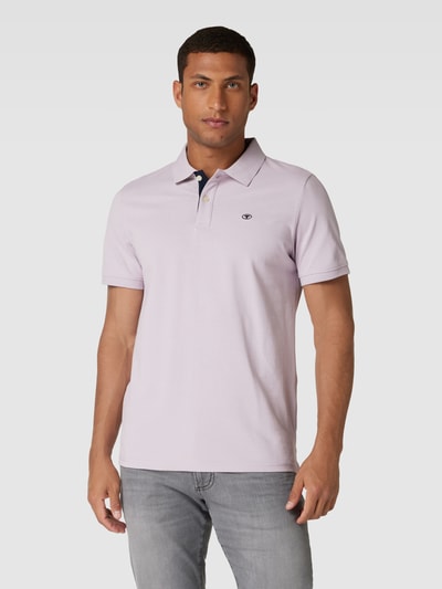 Tom Tailor Poloshirt aus Baumwolle mit Label-Detail Flieder 4