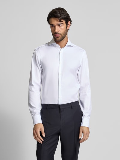 BOSS Slim fit zakelijk overhemd van puur katoen Wit - 4