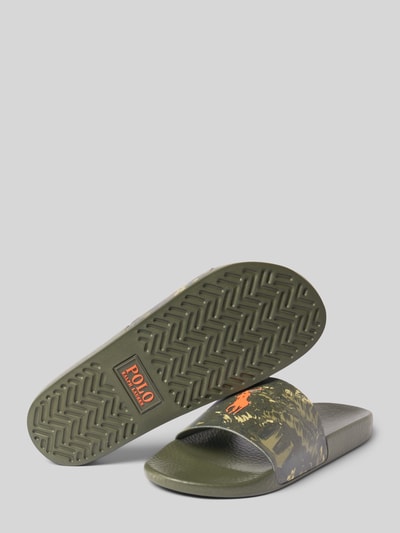 Polo Ralph Lauren Sandalette mit Logo Oliv 4