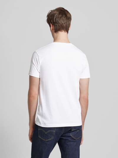 Gant Regular Fit T-Shirt mit Label-Stitching Weiss 5