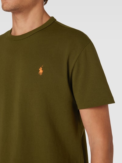 Polo Ralph Lauren Classic fit T-shirt met labelstitching Groen - 3