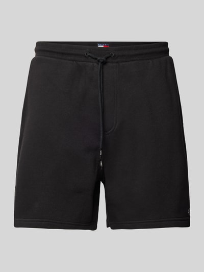 Tommy Jeans Regular Fit Sweatshorts aus Alpaka-Mix mit Logo-Stitching Black 2