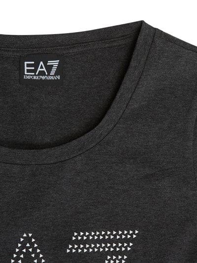 EA7 Emporio Armani T-Shirt mit Logo-Details  Mittelgrau 2