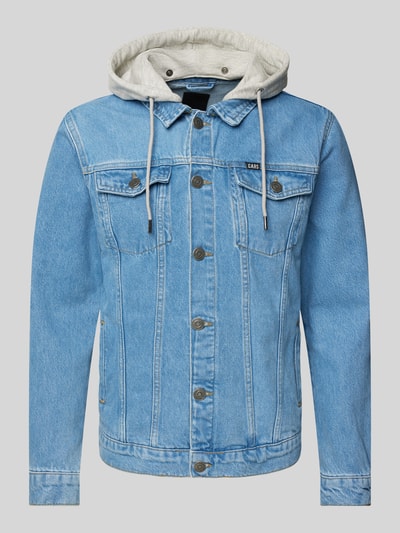 CARS JEANS Jeansjacke mit Kapuze Modell 'TREY' Hellblau 2