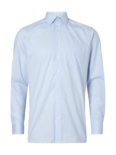 Christian Berg Men Regular Fit Business-Hemd mit Brusttasche Hellblau 1