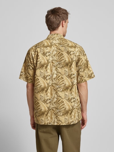 Alpha Industries Relaxed Fit Freizeithemd mit Pattentasche Modell 'Honolulu' Beige 5