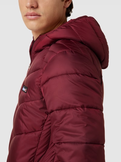 Ellesse Steppjacke mit Label-Patch Modell 'GINAPI' Bordeaux Rot 3