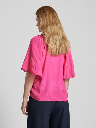 Vila Blouseshirt met V-hals, model 'TINNA' Felroze - 5