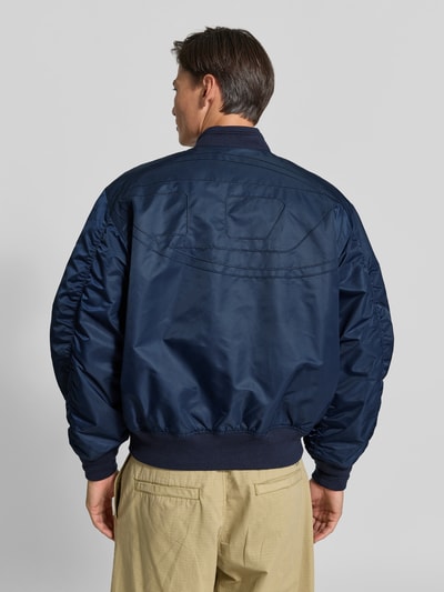 Diesel Bomberjack met gestikt logo model 'W-TYPE-D1' Marineblauw - 5