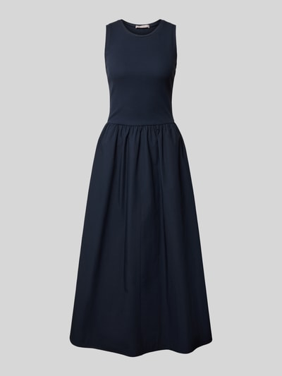 Christian Berg Woman Selection Sukienka midi z efektem prążkowania Granatowy 2