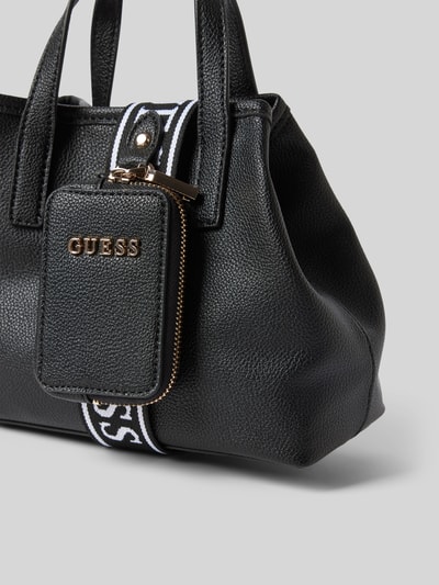 Guess Handtasche mit Label-Applikation Modell 'LATONA' Black 3