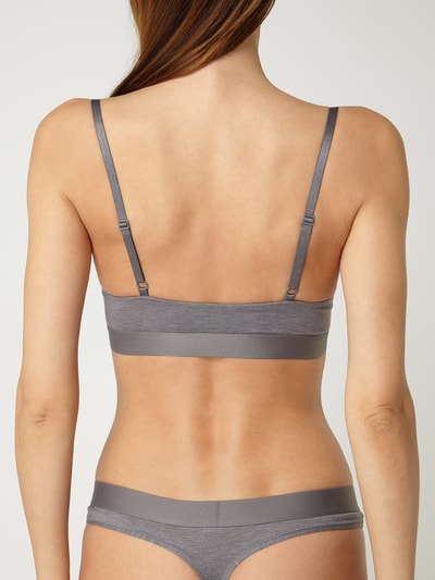 TOMMY HILFIGER Bralette mit wattierten Cups Mittelgrau 5