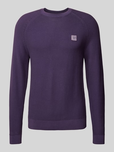 s.Oliver RED LABEL Gebreide pullover met ribboorden Violet - 2