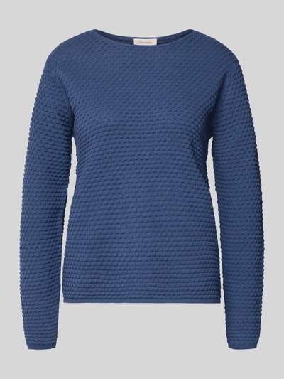 FREE/QUENT Gebreide pullover met ronde hals, model 'Dodo' Blauw - 2
