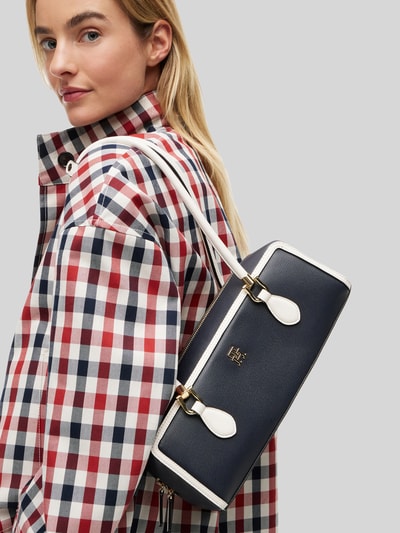 Tommy Hilfiger Henkeltasche in Leder-Optik Modell 'TH GRACE SHOULDER BAG' Dunkelblau 1