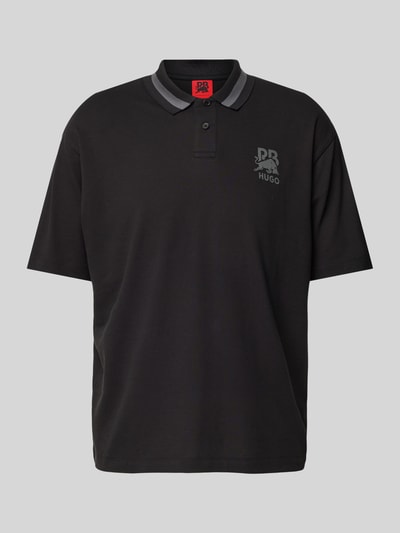 HUGO Poloshirt mit Label-Print Modell 'Dodac' Black 2