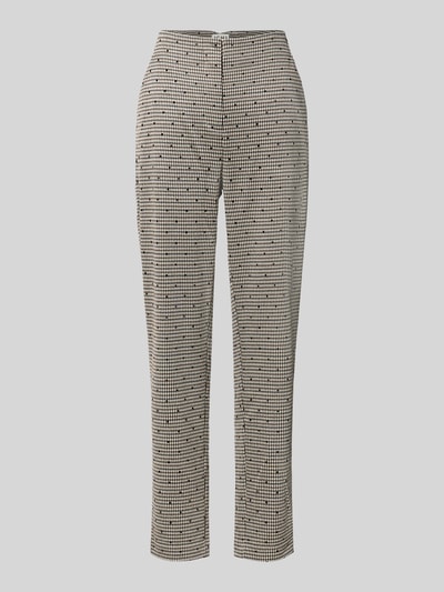 ICHI Slim Fit Hose mit Viskose-Anteil Modell 'Kate' Dunkelbraun 1