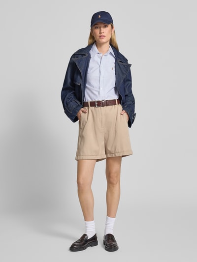 Polo Ralph Lauren Regular fit overhemdblouse met logostitching Lichtblauw - 1