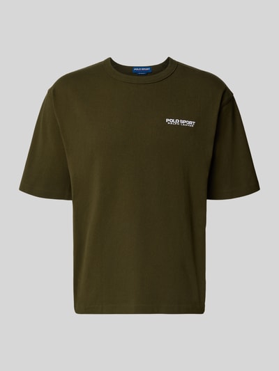 Polo Ralph Lauren T-Shirt mit Label-Stitching Oliv 2