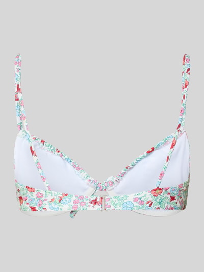 PIECES Bikini-Oberteil mit Allover-Muster Modell 'BAOMI' Hellblau 3