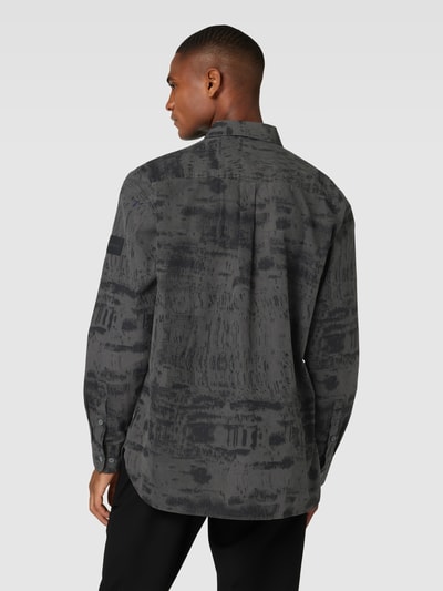 CK Calvin Klein Overhemdjack met structuurmotief, model 'CONCRETE' Zwart - 5