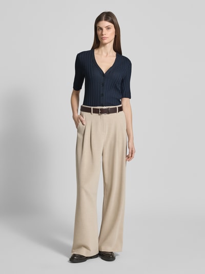 Marc O'Polo Slim fit cardigan van een mix van modal en katoen Marineblauw - 1