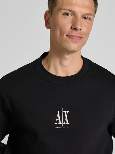 ARMANI EXCHANGE Sweatshirt met labelstitching Zwart - 3
