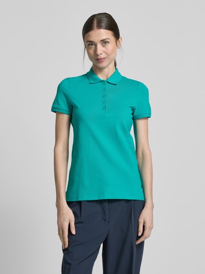 Christian Berg Woman Koszulka polo z krótką listwą guzikową Szmaragdowy 4