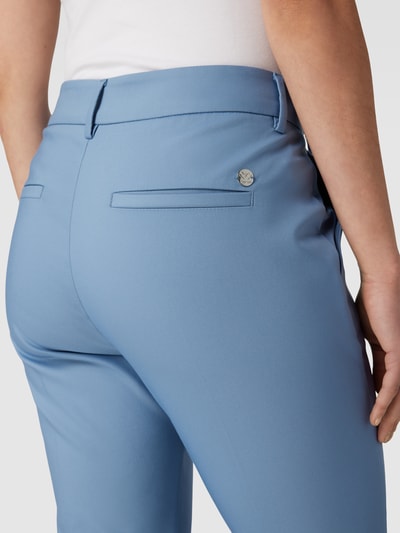 MOS MOSH Spodnie materiałowe z poszerzaną nogawką w jednolitym kolorze model ‘ELLEN NIGHT’ Szaroniebieski 3