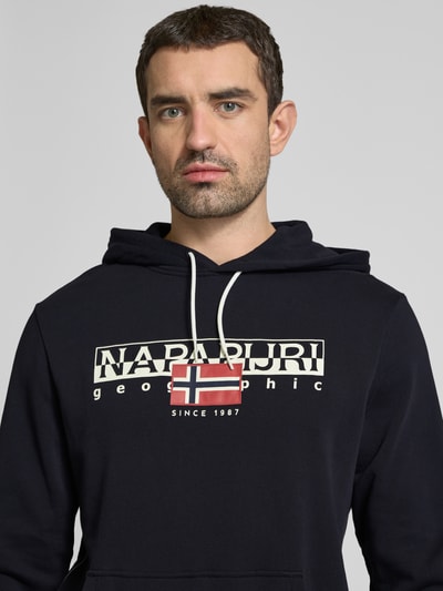 Napapijri Hoodie mit Label-Print Modell 'AYLMER' Black 3