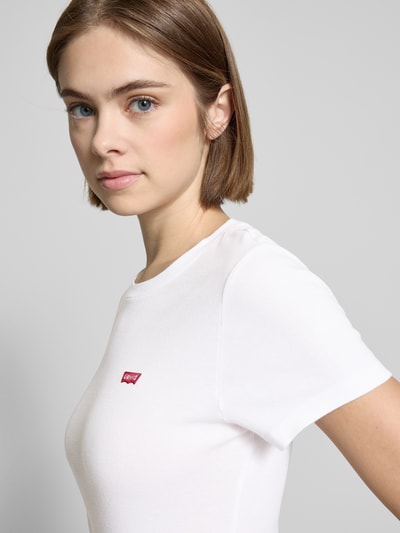 Levi's® T-shirt met labelstitching Wit - 3