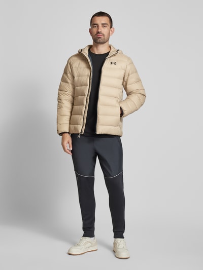 Under Armour Steppjacke mit Label-Patch Modell 'LEGEND' Beige 1