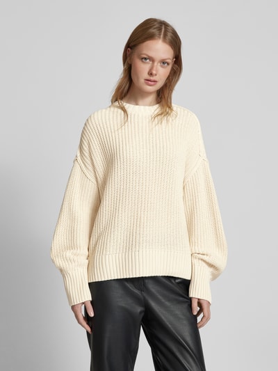 JAKE*S STUDIO WOMAN Oversized Strickpullover mit Strukturmuster Ecru 4