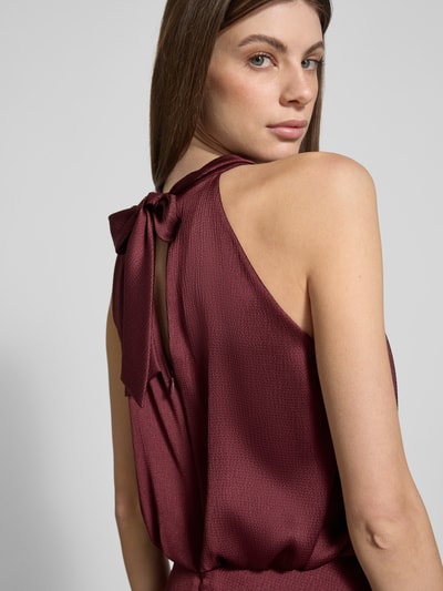 V by Vera Mont Sukienka koktajlowa ze sznurowaniem i zamkiem błyskawicznym Bordowy 3