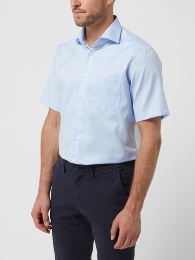 Eterna Regular Fit Business-Hemd aus Twill Bleu 4