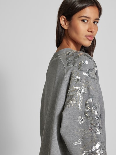 Essentiel Sweatshirt met pailletten Middengrijs - 3