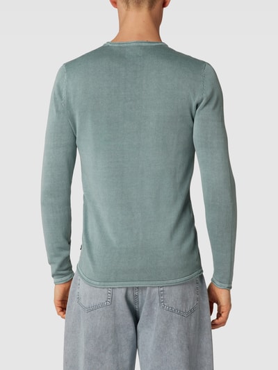 Only & Sons Gebreide pullover met labeldetail, model 'ONSGARSON' Mintgroen - 5