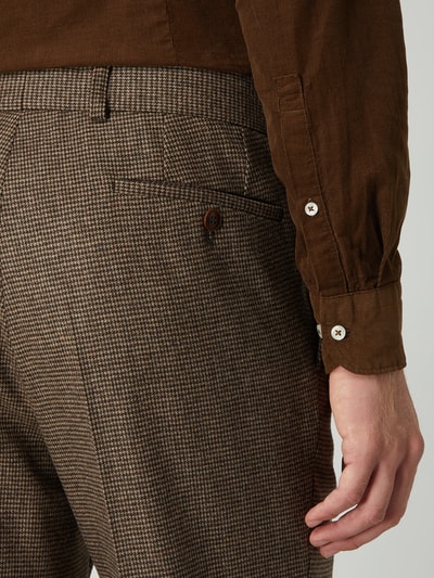 Carl Gross Modern Fit Anzughose aus Wollmischung Modell 'Shiver' Beige 3