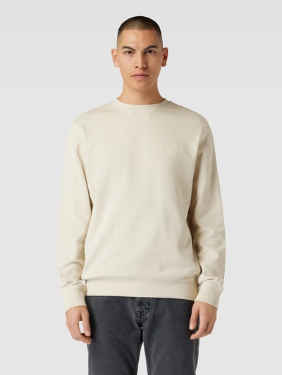 BOSS Orange Sweatshirt mit Rundhalsausschnitt Modell 'WESTART' Offwhite 4