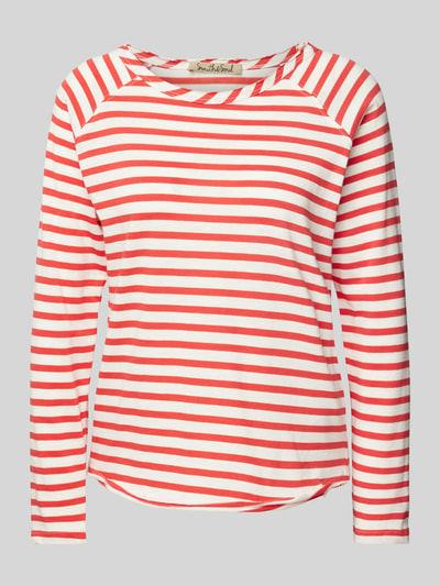 Smith and Soul Longsleeve mit geripptem Rundhalsausschnitt Rot 2