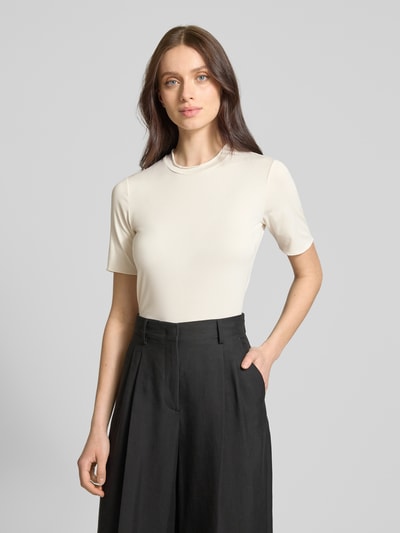 Moves T-Shirt mit Muschelsaum Offwhite 4