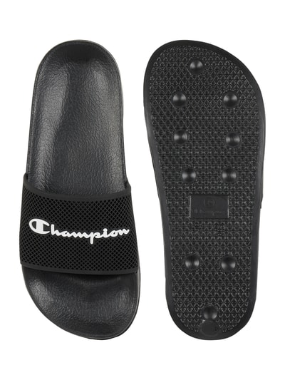 CHAMPION Slides mit Logo Black 4