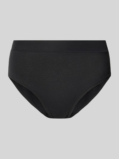 Produktfoto, czarne figi Slim Fit Slip aus Baumwoll-Mix Modell 'Retro' od SCHIESSER, mieszanka bawełny, krój slim fit, elastyczny pas